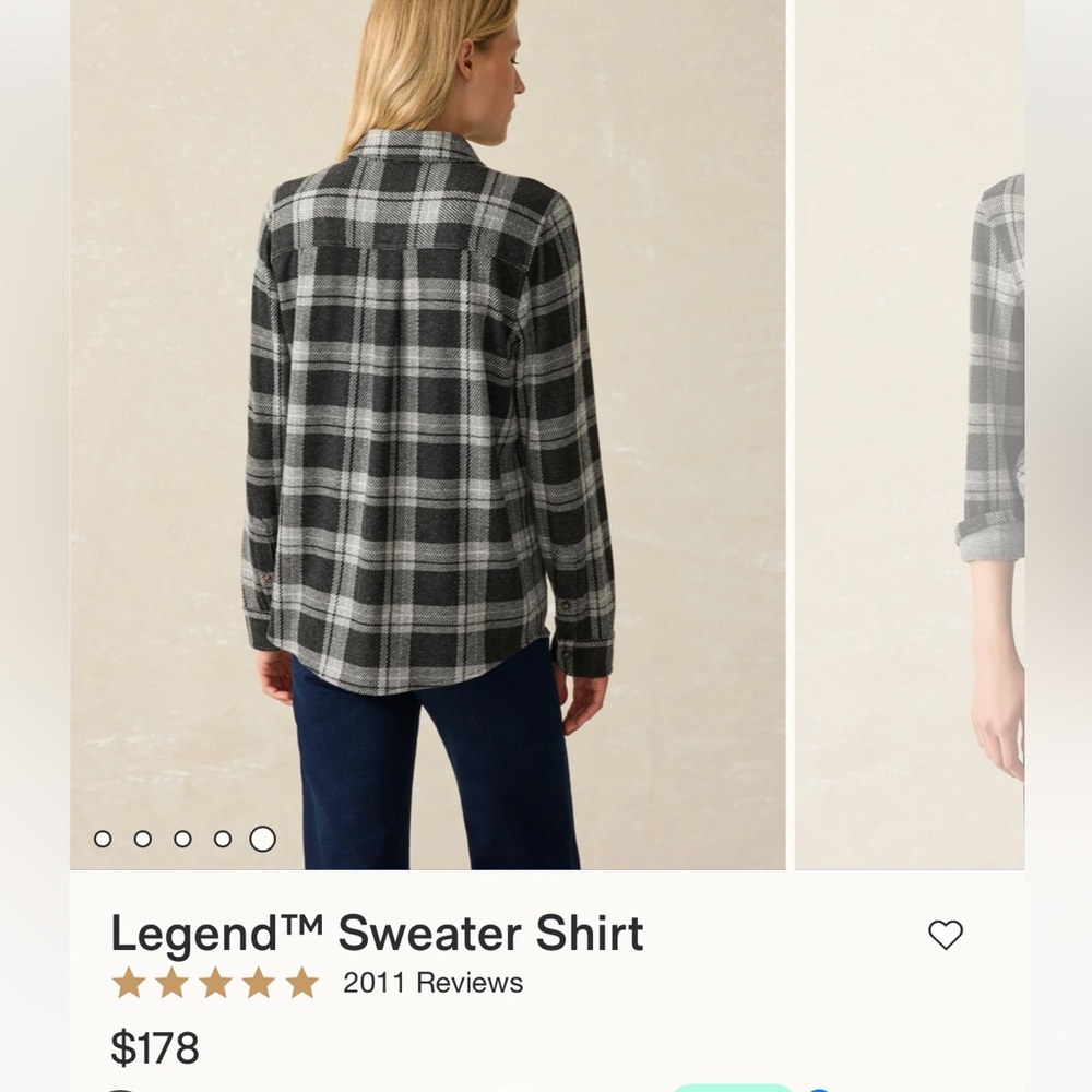 Faherty legend sweater shirt
